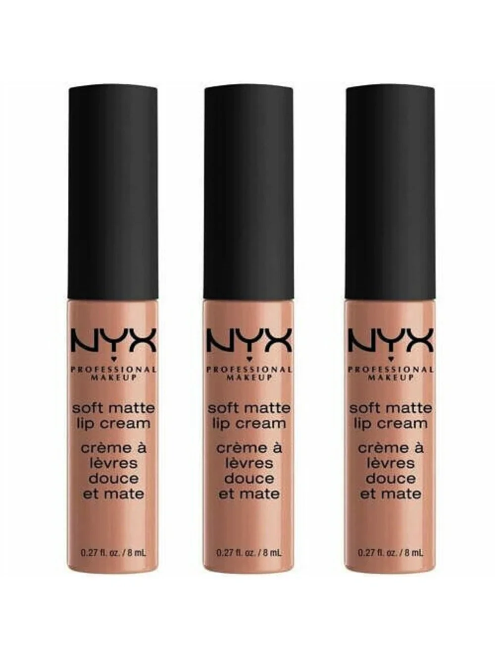 Lot of 3: New NYX Soft Matte Lip Cream Gloss in SMLC15 Athens (Sealed 3-Pack)